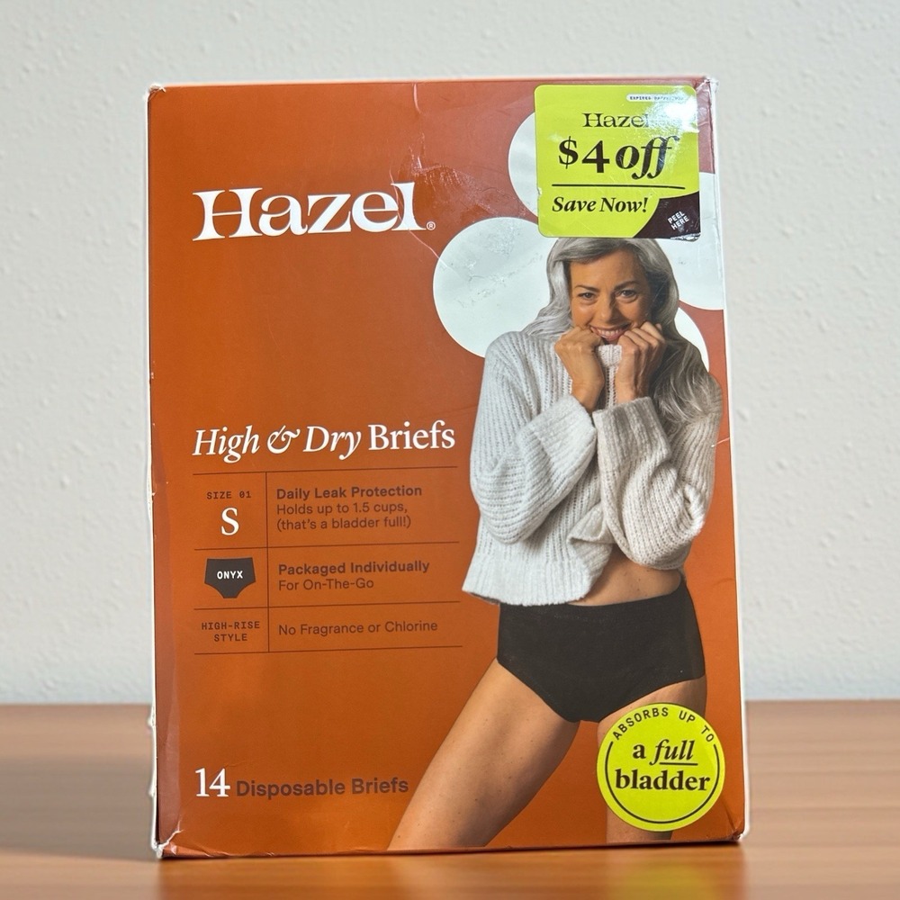 Hazel High & Dry Briefs - Size Small 0-6, 14 count - NEW